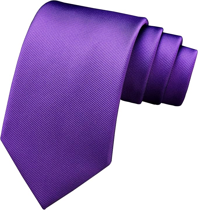 Branduce 3.15"（8cm） Men's Solid Color Formal Woven Necktie + Gift Box