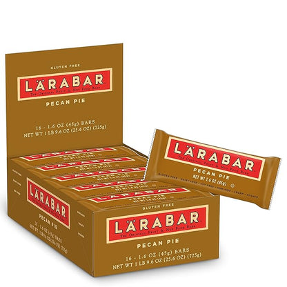 Larabar Pecan Pie, Gluten Free Vegan Fruit & Nut Bar, 1.6 oz Bars, 16 Ct