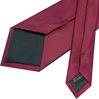 JEMYGINS Formal Necktie Solid Color Tie and Pocket Square with Tie Clip Lapel Pin Sets for Men 4PCS