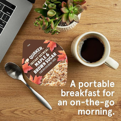 Quaker Instant Oatmeal Express Cups Protein Maple Brown Sugar