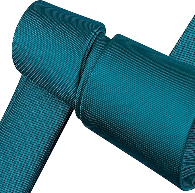 Branduce 3.15"（8cm） Men's Solid Color Formal Woven Necktie + Gift Box