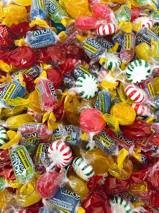 Holiday American Favorite Hard Candy Assorted Bulk Party Mix Ranchers And Old Fashioned Candies Individually Wrapped 12 Flavor Assortment Variety Pack 2 Lbs 150+pcs (32 Oz)