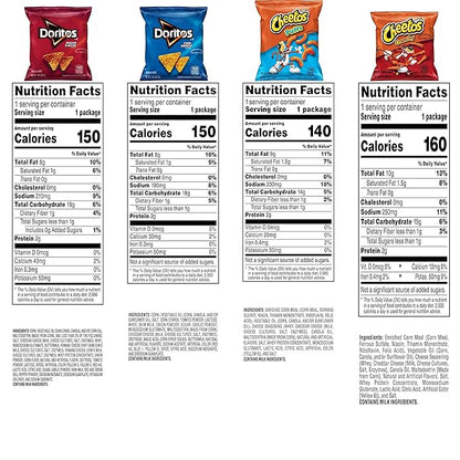 Frito-Lay Doritos & Cheetos Mix Variety Pack, (Pack of 40)