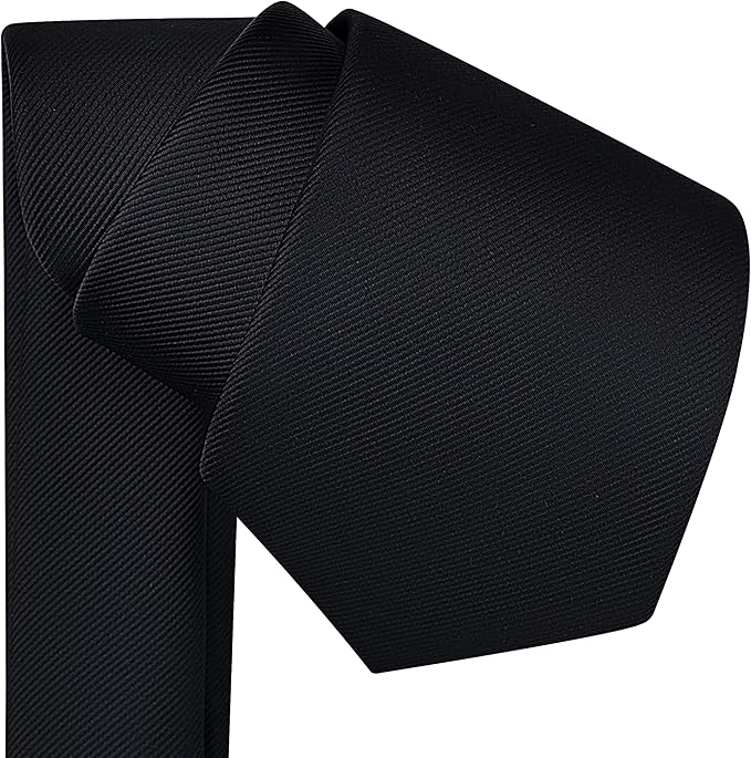 Branduce 3.15"（8cm） Men's Solid Color Formal Woven Necktie + Gift Box