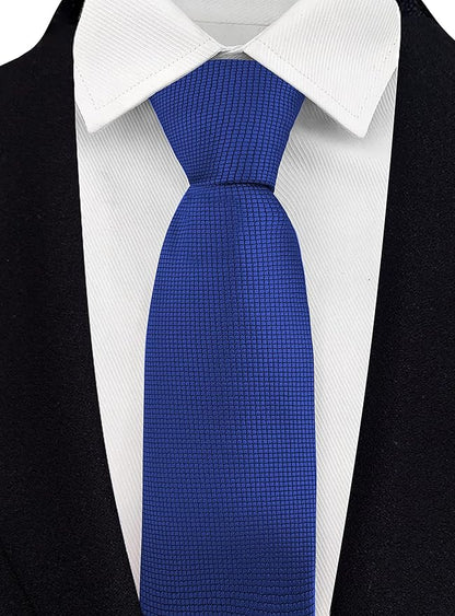Adulove Men's Necktie Classic Silk Tie Woven Jacquard Neck Ties 6 PCS