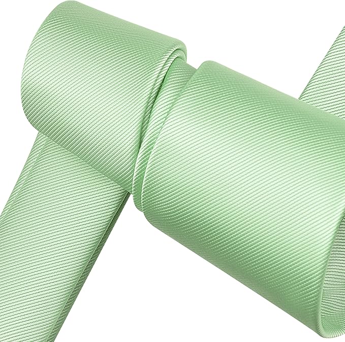 Branduce 3.15"（8cm） Men's Solid Color Formal Woven Necktie + Gift Box