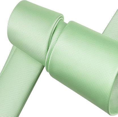 Branduce 3.15"（8cm） Men's Solid Color Formal Woven Necktie + Gift Box
