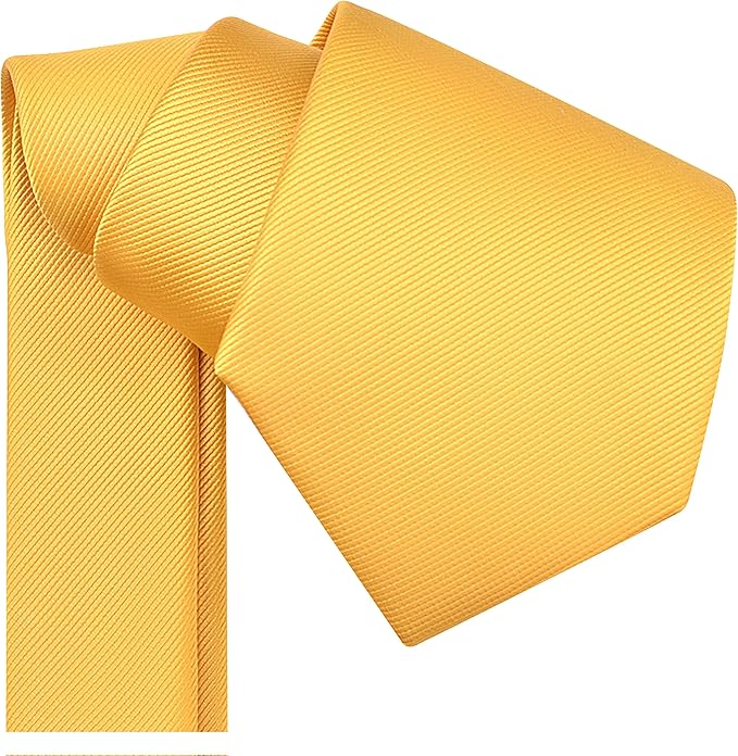 Branduce 3.15"（8cm） Men's Solid Color Formal Woven Necktie + Gift Box