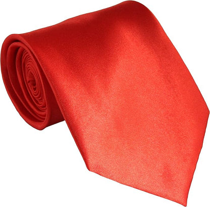 Soophen Mens Necktie 3.75" Tie Solid Color Ties