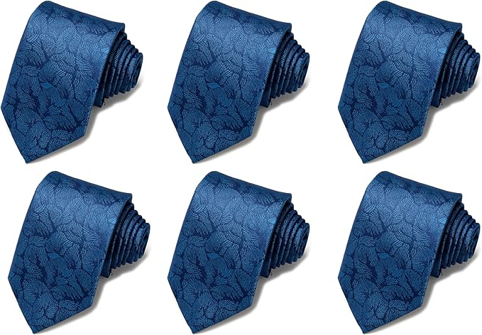 Tie For Men Necktie Woven Jacquard Neck Ties Set 6 PCS