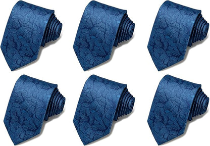 Tie For Men Necktie Woven Jacquard Neck Ties Set 6 PCS