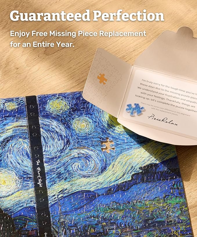 PieceRelax A5 Puzzle Journal for Adults, 300 Piece Plastic Jigsaw Book Cover (Includes Notebook) - Katherine Blower - The Gallery, Unique Gift [YA1073]