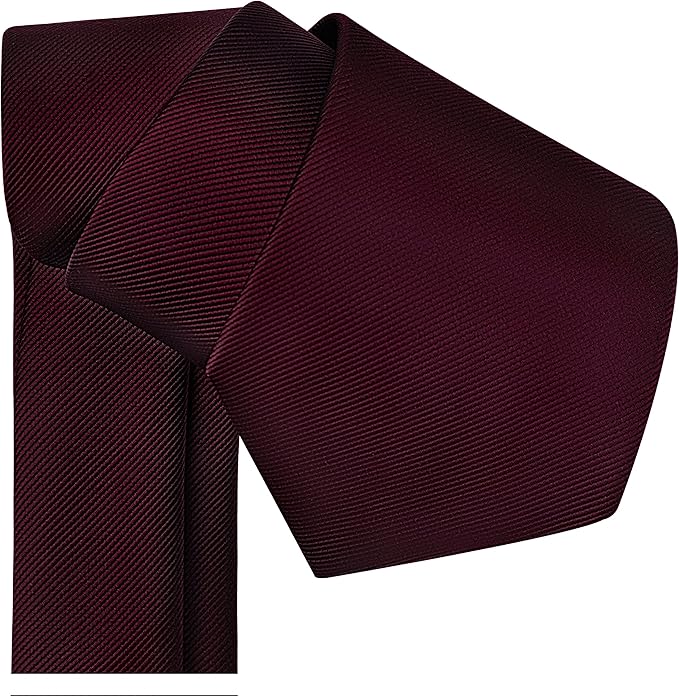 Branduce 3.15"（8cm） Men's Solid Color Formal Woven Necktie + Gift Box