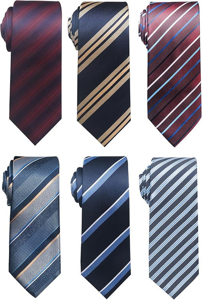 Tie For Men Necktie Woven Jacquard Neck Ties Set 6 PCS