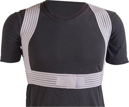DMI Posture Corrector, Unisex, White, Criss-Cross Foam Bands, Extra Large, 46" to 48" Chest Size (Pack of 2)