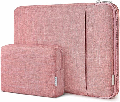 Inateck 360° Protection Laptop Bag with Accessory Bag, Compatible with 13-inch MacBook Air/Pro M4 M3 M2 M1 2016-2025, Red