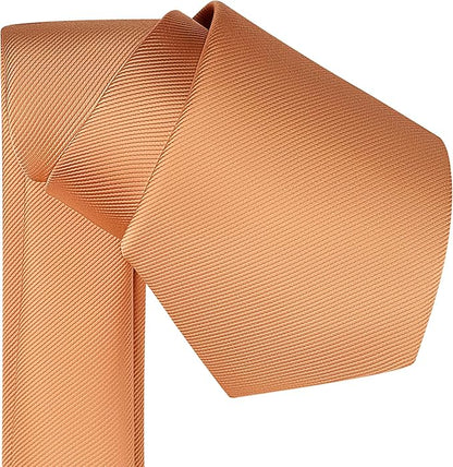 Branduce 3.15"（8cm） Men's Solid Color Formal Woven Necktie + Gift Box
