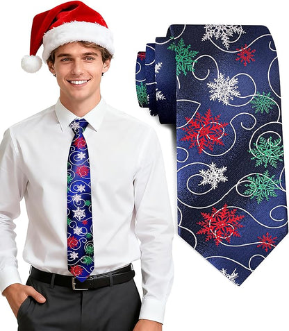 Fineknot Black Ties for Men, Formal Neckties for Men, Solid Color Mens Ties for Business, Wedding, Party, Mens Neck Tie