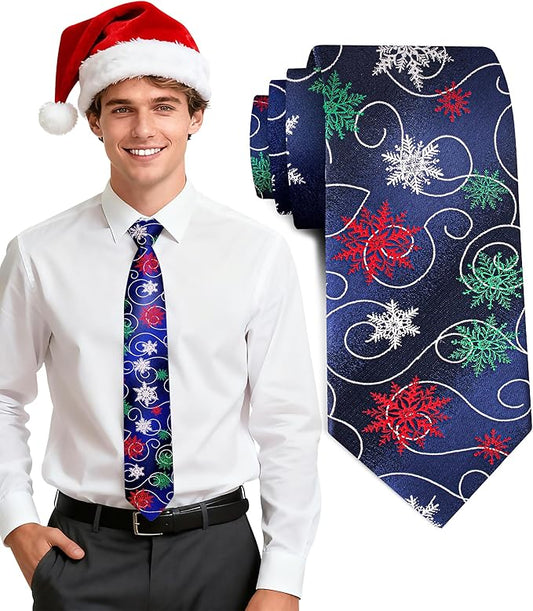 Fineknot Black Ties for Men, Formal Neckties for Men, Solid Color Mens Ties for Business, Wedding, Party, Mens Neck Tie