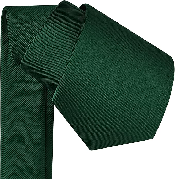 Branduce 3.15"（8cm） Men's Solid Color Formal Woven Necktie + Gift Box