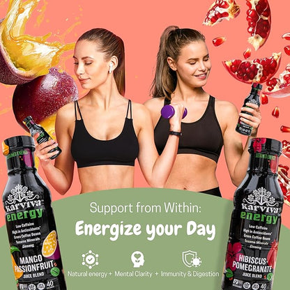 Organic Juice Cleanse & Claiming Energy Pack | 1 to 3-Day Cleanse | Ancient Remedies for Gentle Detox, No-Jitters No Crash Energy | Sprouts, Green Coffee Bean Mega Antioxidants, Aronia, Ashitaba, Low-Cal, Non-GMO, No-Sugar Added (6 12 fl.oz. BPA-Free B...