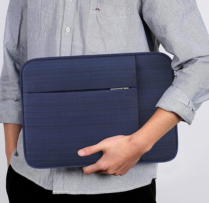 Lacdo Laptop Sleeve Case for 14 inch New MacBook Pro M5/M4/M3/M2/M1 Chips Pro Max A3434 A3112 A3401 A3185 A2918 A2992 2025-2021, 13.8" 13.5" Microsoft Surface Laptop 7th 6 5 4 3 Computer Bag, Blue
