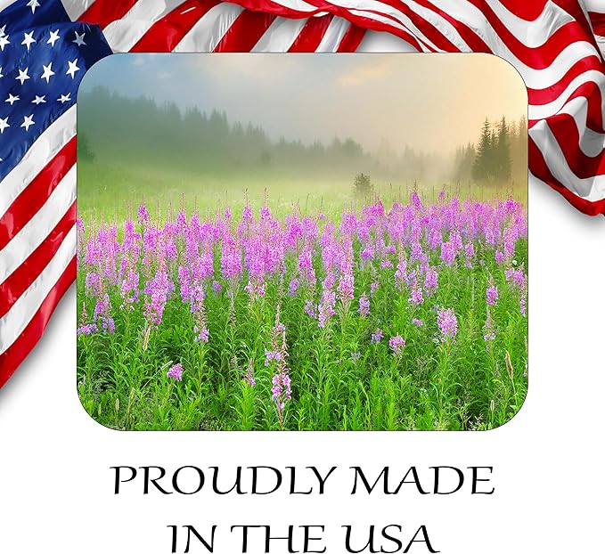 Spring Season Mouse Pad Mat Mousepad for Desk Computer Laptop PC Gaming Home or Office Gift (Meadow MP88)