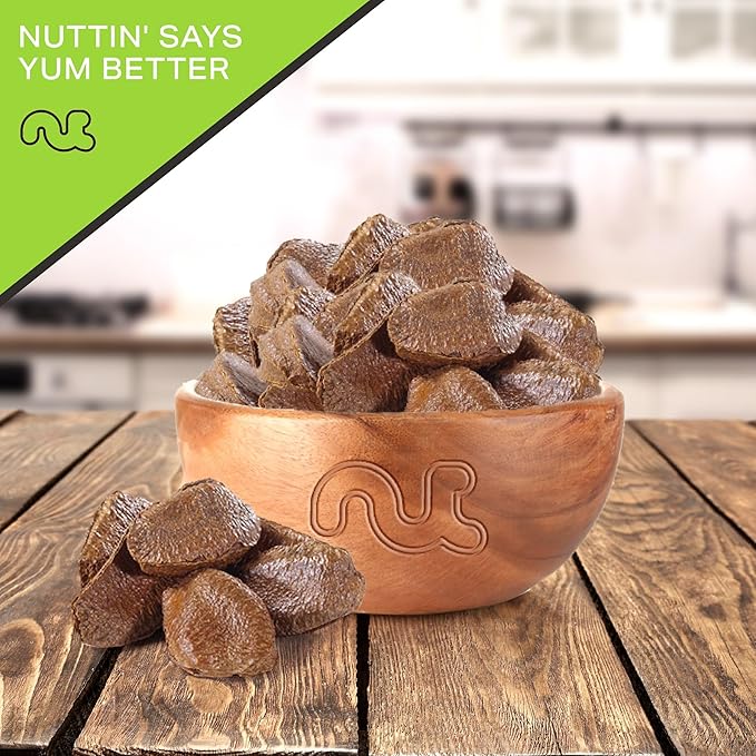 NUT CRAVINGS - Raw Brazil Nuts In Shell - Whole, (32oz - 2 LB) Bulk Nuts Packed Fresh in Resealable Bag - Healthy Protein Food Snack, Food Assortments