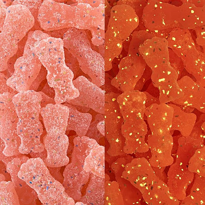 SOUR PATCH KIDS and SWEDISH FISH Mini Glow Ups Strawberry-Watermelon Soft & Chewy Candy Variety Pack, Bulk Candy, 4-6.7 oz Bags