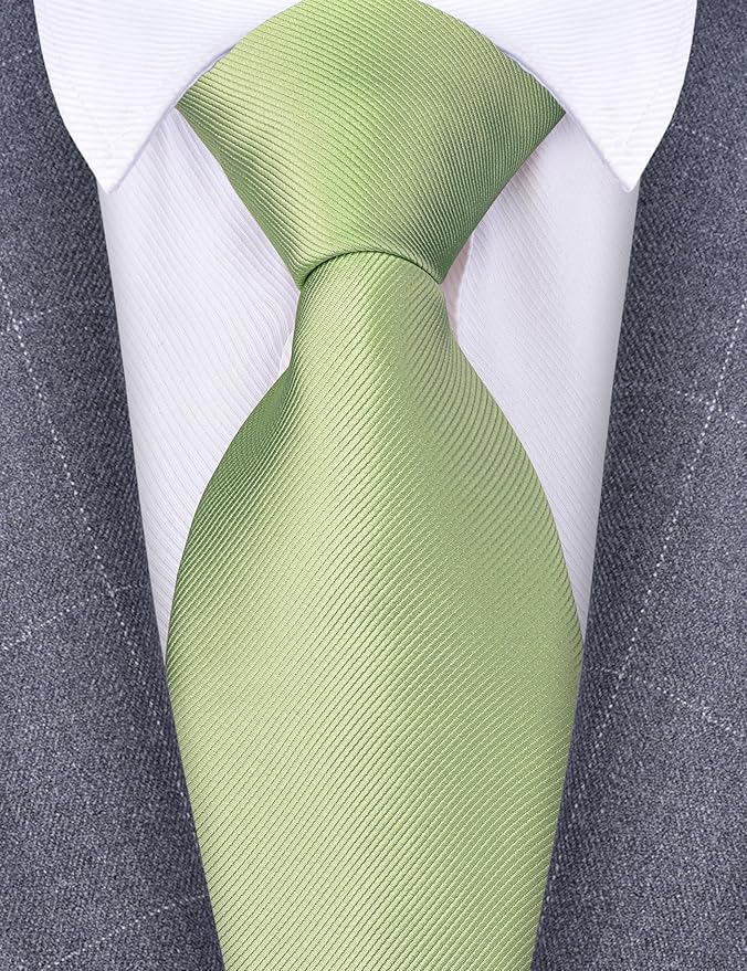 Branduce 3.15"（8cm） Men's Solid Color Formal Woven Necktie + Gift Box