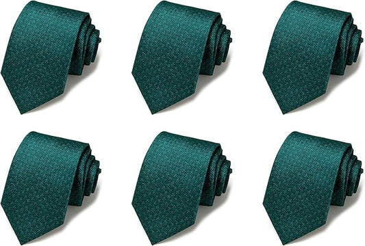 Tie For Men Necktie Woven Jacquard Neck Ties Set 6 PCS