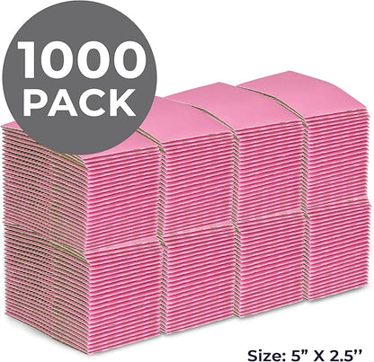 FMP Brands 1000 Pack Pink Coffee Cup Sleeves Disposable for Hot Drinks, Durable Corrugated Cardboard Cup Sleeves for 12-24 oz Cups, Beverage Insulator and Hand Protection for Hot & Cold Drinks