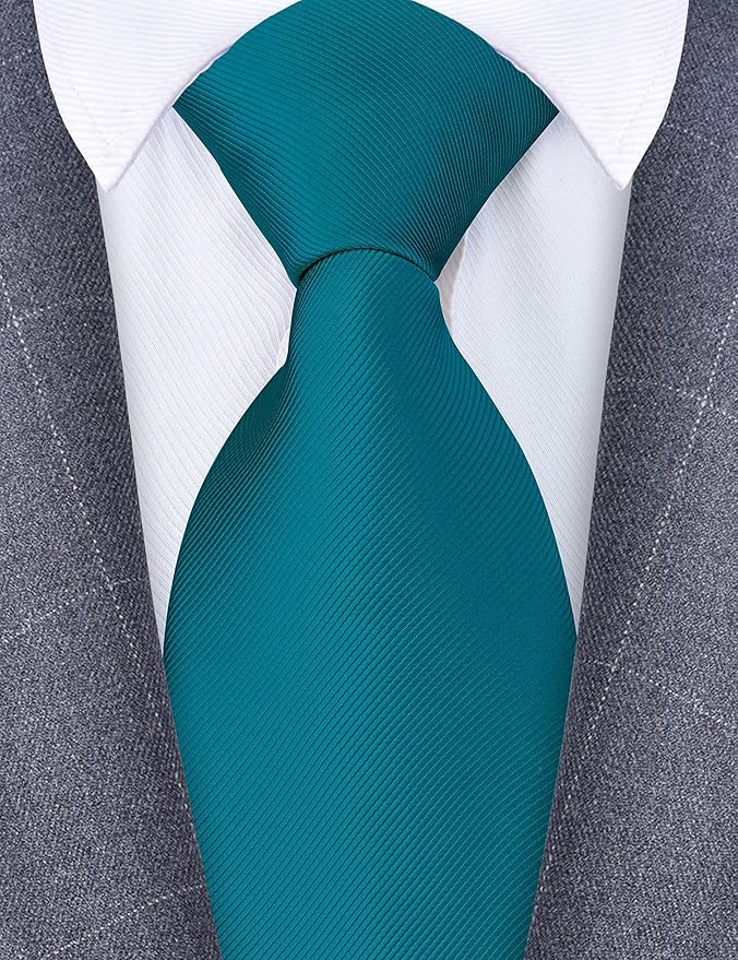 Branduce 3.15"（8cm） Men's Solid Color Formal Woven Necktie + Gift Box