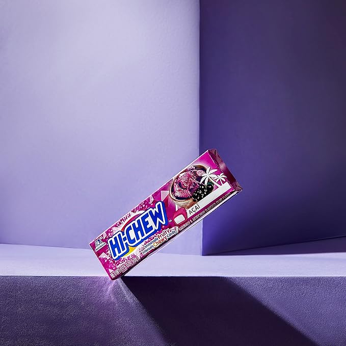 HI-CHEW Acai Sticks, 15-Pack, Soft & Chewy Candy, 1.76oz Each, Bulk Candy Individually Wrapped - Made with Immensely Juicy Fruity Flavors