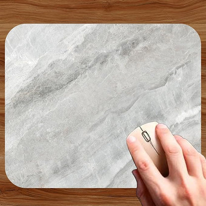 Gray Marble Agate Mouse Pad Mat Mousepad for Desk Computer Laptop PC Gaming Home or Office Gift Marbled Abstract (Gray MP25)