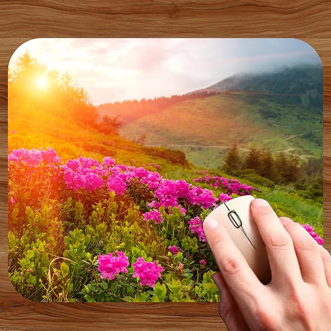 Spring Season Mouse Pad Mat Mousepad for Desk Computer Laptop PC Gaming Home or Office Gift (Sunset MP89)