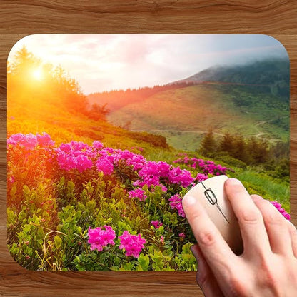 Spring Season Mouse Pad Mat Mousepad for Desk Computer Laptop PC Gaming Home or Office Gift (Sunset MP89)
