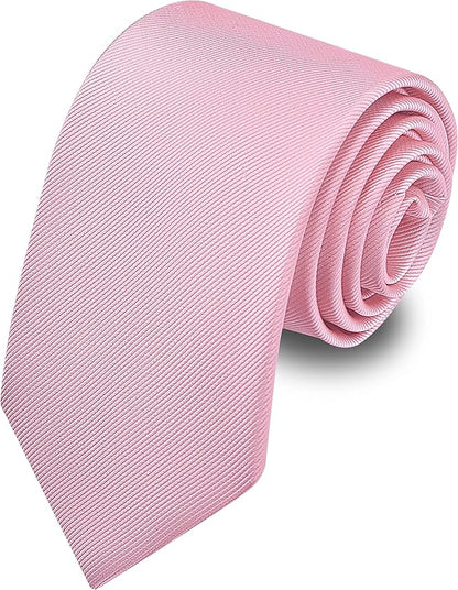 Branduce 3.15"（8cm） Men's Solid Color Formal Woven Necktie + Gift Box