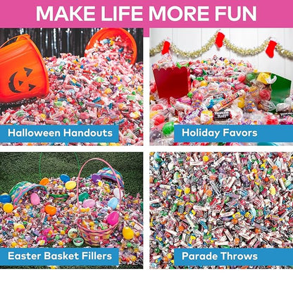 Fun Express Bulk Candy Variety Pack 30 Pounds - Christmas, Easter, Valentines, Halloween Candy Bulk Individually Wrapped for Party Favors | Pinata & Goodie Bag Stuffers | Perfect for Schools, Offices, Birthdays & Holidays