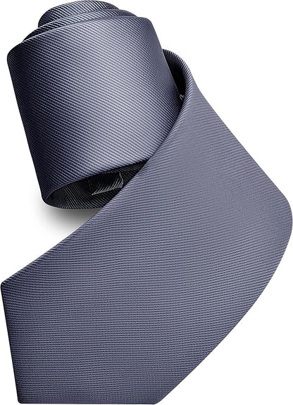 Branduce 3.15"（8cm） Men's Solid Color Formal Woven Necktie + Gift Box