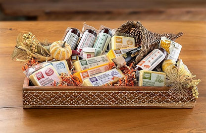 Farmers Market Gift Basket, Gluten Free, Keto, Paleo, Low Sodium, Zero Sugar, Genoa Salami, Christmas Charcuterie Board, Holiday Meat and Cheese Gift Basket, Ultimate Collection