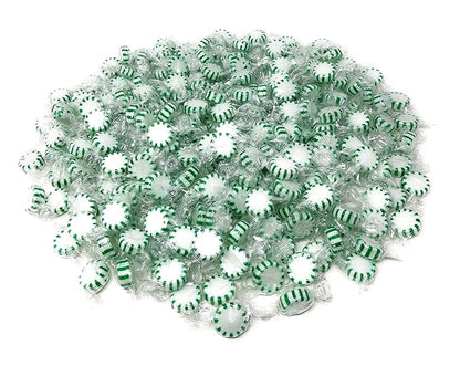 Holiday Spearmint Starlights Hard Candy Mints - 3 lbs - Spearmint Flavored Old School Disks Classic Hard Candies - American Vintage Candy Bulk Assortment - Individually Wrapped, 48 oz.