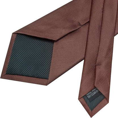 JEMYGINS Formal Necktie Solid Color Tie and Pocket Square with Tie Clip Lapel Pin Sets for Men 4PCS