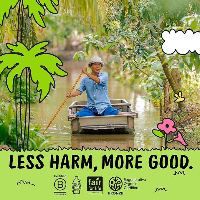 Harmless Harvest Coconut Water Organic Drink 32 Fl Oz - Natural Electrolyte Hydration, No Sugar Added, No Artificial Ingredients, Original Coconut Water, 6 Pack