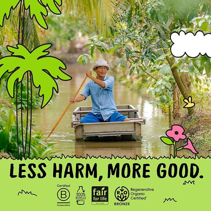 Harmless Harvest Coconut Water Organic Drink 32 Fl Oz - Natural Electrolyte Hydration, No Sugar Added, No Artificial Ingredients, Original Coconut Water, 6 Pack