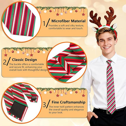 Fineknot Black Ties for Men, Formal Neckties for Men, Solid Color Mens Ties for Business, Wedding, Party, Mens Neck Tie