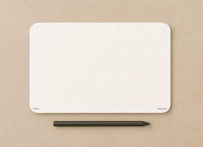 CLEVER SIGNS A5 Dot Grid Notepad - 2 Pack (5,8" x 8,3")- Medium Dotted Memo Desk Pads-Premium Paper with Cardboard Back Support - Ideal for Note-taking, Planning, Sketching, and Journaling