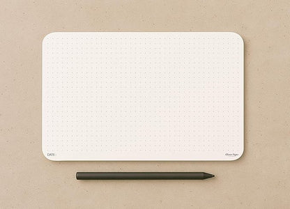 CLEVER SIGNS A5 Dot Grid Notepad - 2 Pack (5,8" x 8,3")- Medium Dotted Memo Desk Pads-Premium Paper with Cardboard Back Support - Ideal for Note-taking, Planning, Sketching, and Journaling