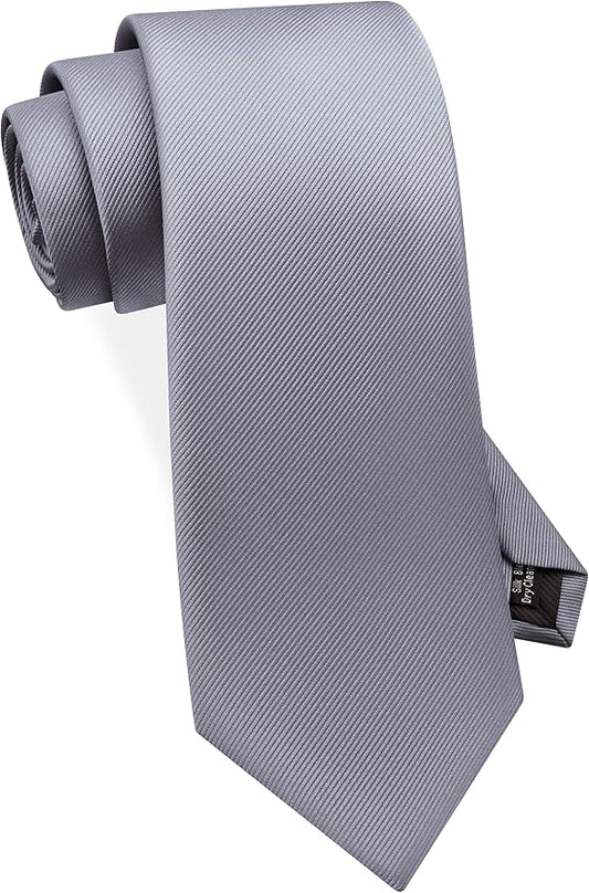 GUSLESON Classic New 3.15"（8cm） Men's Solid Color Necktie Wedding Business Tie + Gift Box
