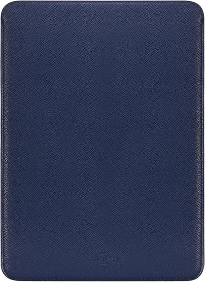 Comfyable Laptop Sleeve 13 Inch Precisely Compatible with MacBook Air M4 2025-2018 & MacBook Pro M2 2022 M1 2020-2016, Faux Leather Cover Case, Midnight Blue